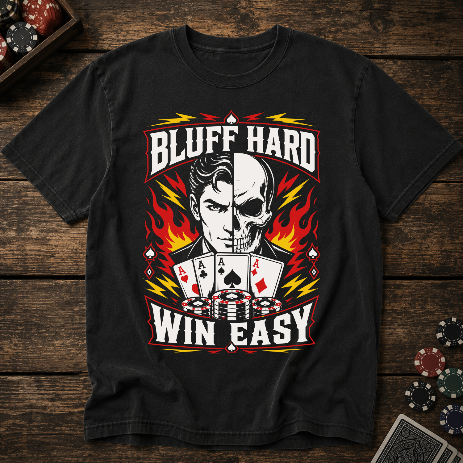 Bluff Hard Win Easy T-Shirt