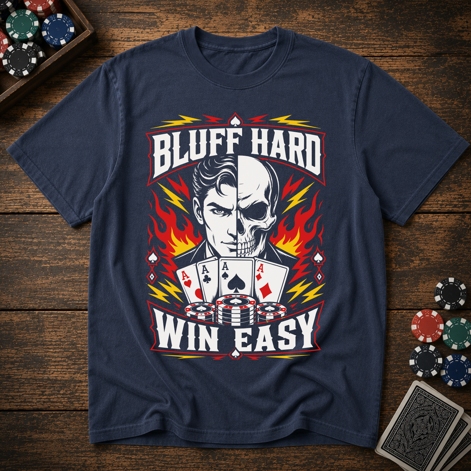 Bluff Hard Win Easy T-Shirt