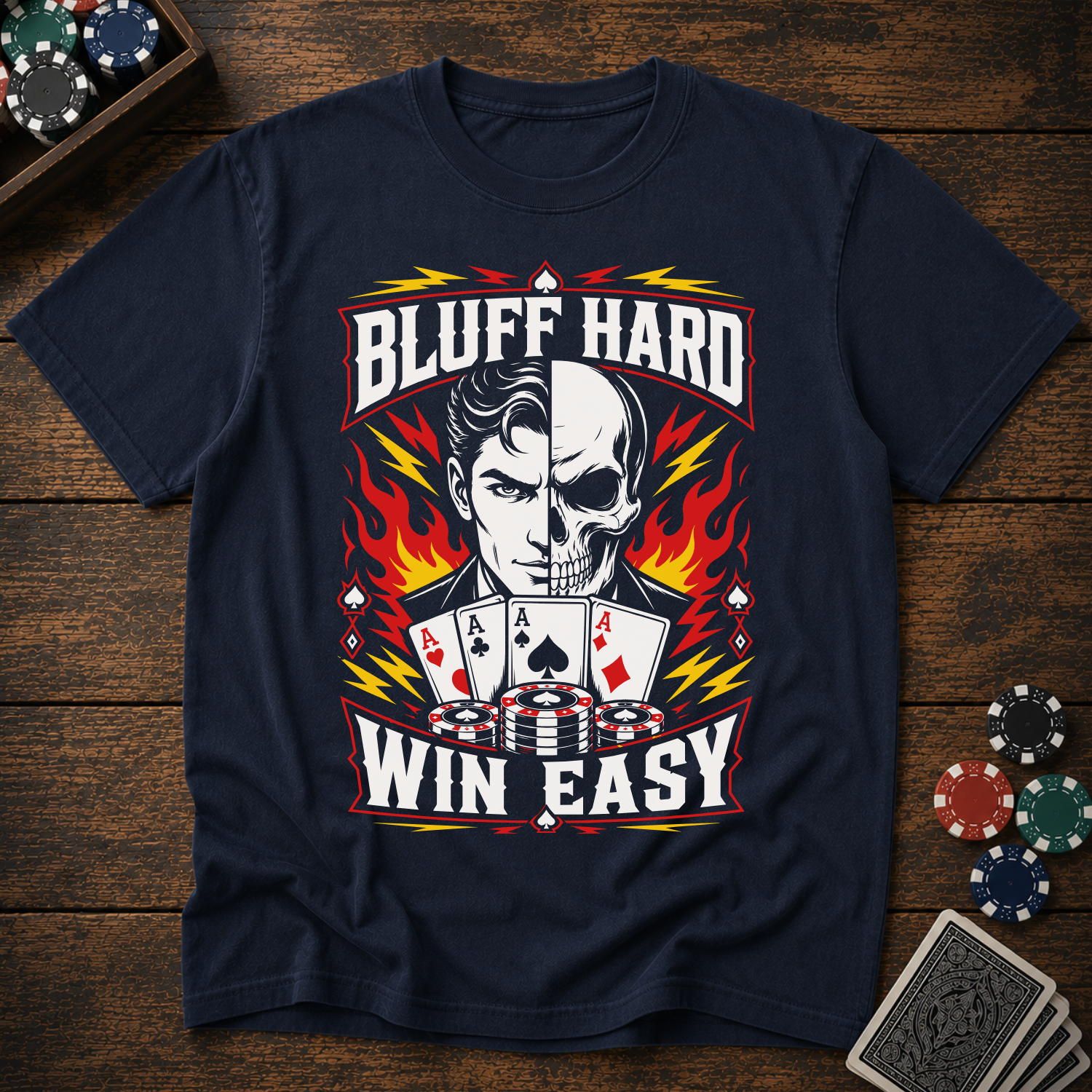 Bluff Hard Win Easy T-Shirt