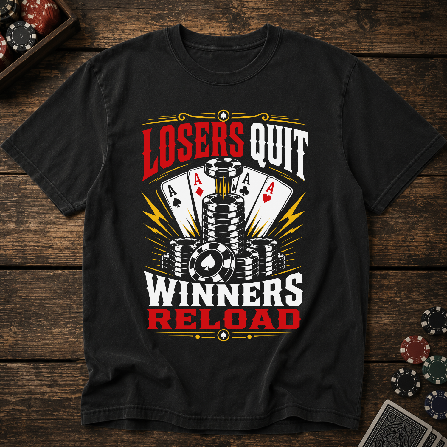 Losers Quit Winners Reload T-Shirt