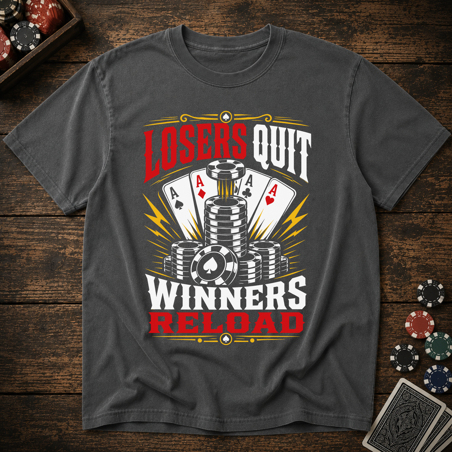 Losers Quit Winners Reload T-Shirt