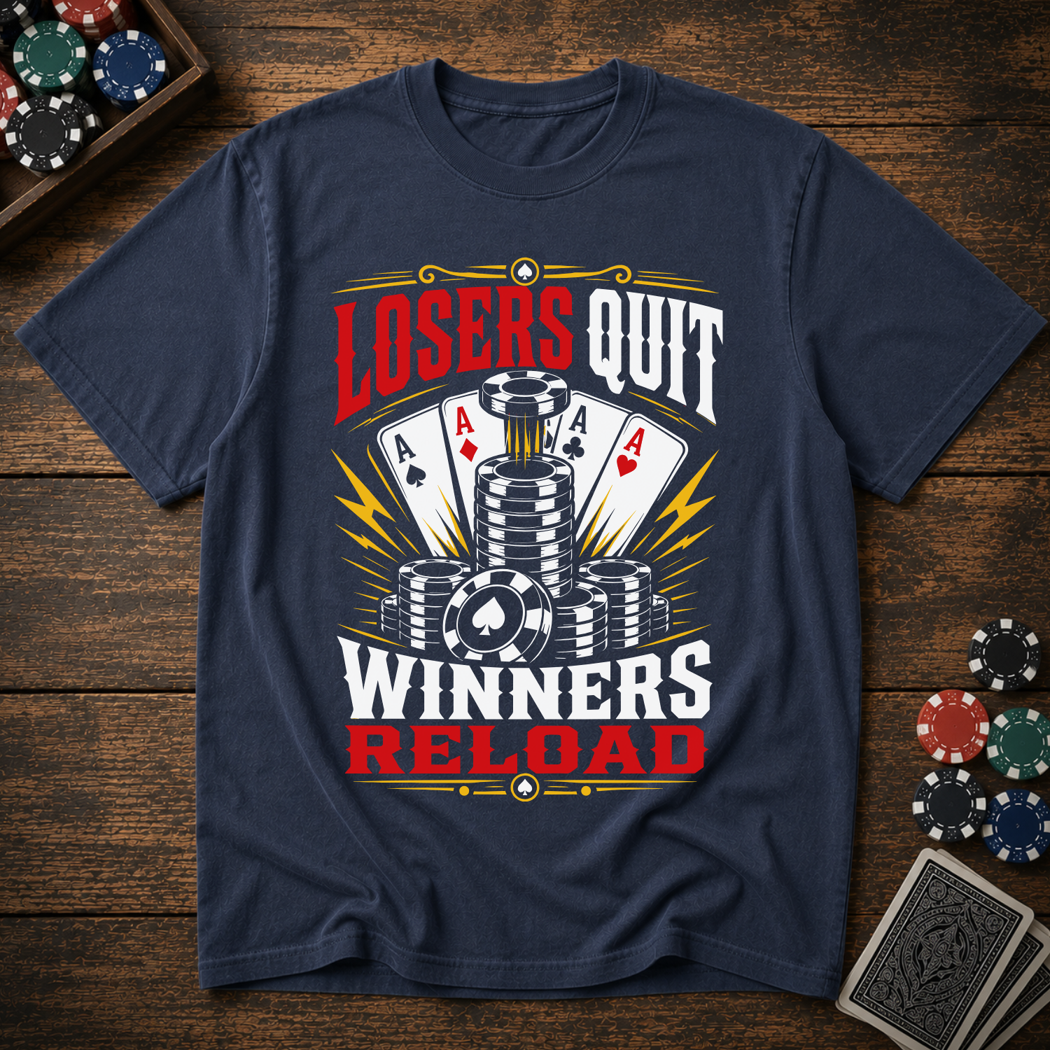 Losers Quit Winners Reload T-Shirt