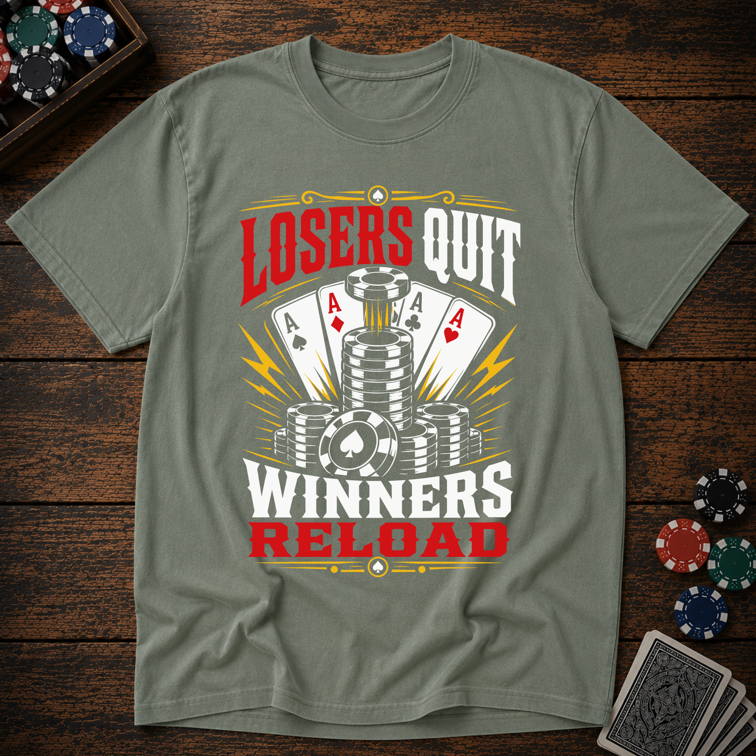 Losers Quit Winners Reload T-Shirt