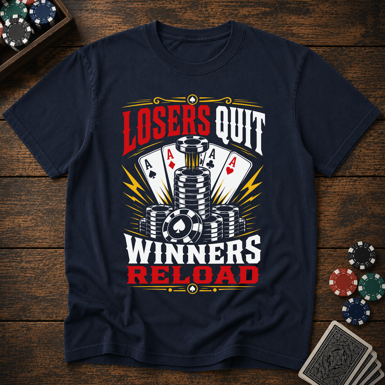 Losers Quit Winners Reload T-Shirt